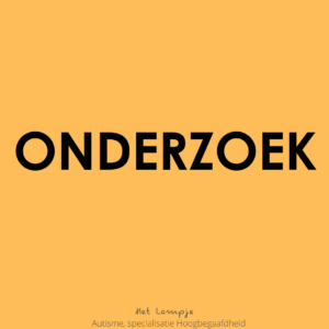 Onderzoek: Autistisch Denken