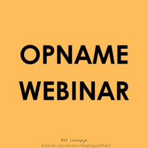 OPNAME Webinar Verschil tussen autisme en hoogbegaafdheid - cognitief